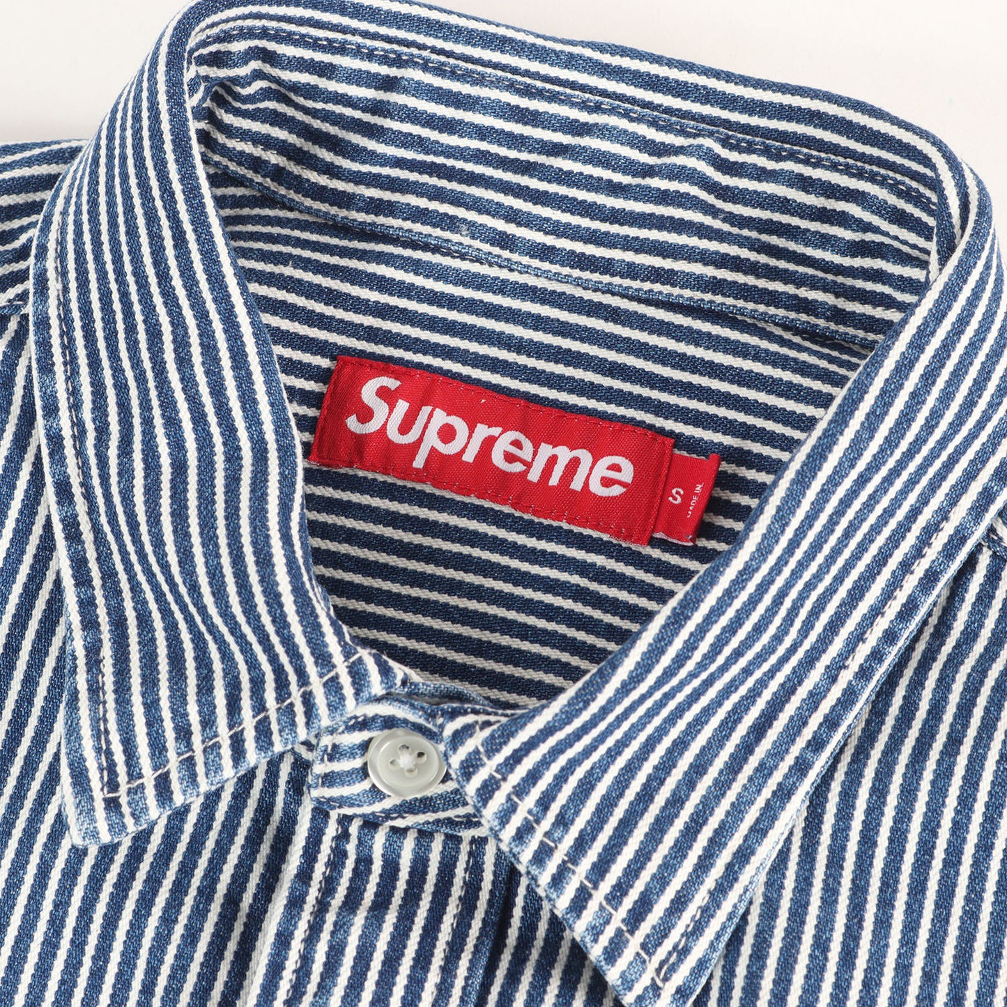 25SS ヒッコリー ルーズフィット ペインター デニム 半袖シャツ(Loose Fit S/S Denim Painter Shirt)