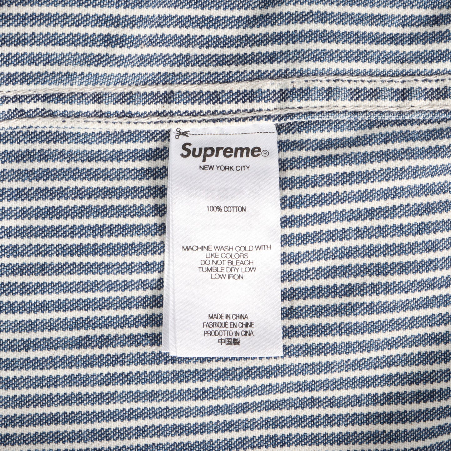 25SS ヒッコリー ルーズフィット ペインター デニム 半袖シャツ(Loose Fit S/S Denim Painter Shirt)