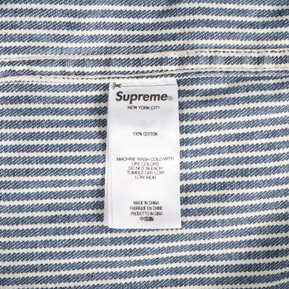25SS ヒッコリー ルーズフィット ペインター デニム 半袖シャツ(Loose Fit S/S Denim Painter Shirt)