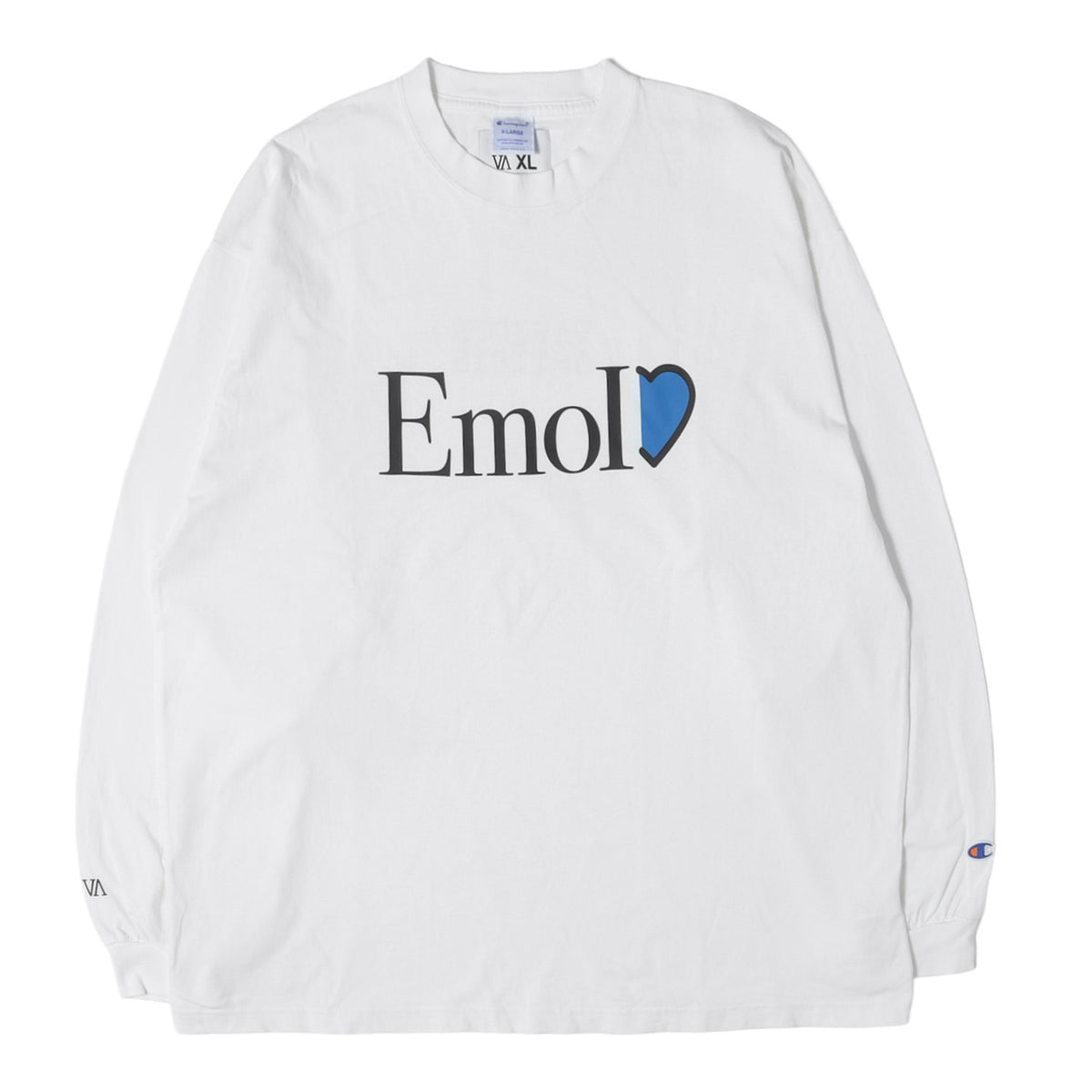 ×Champion EmoIロゴ ロングスリーブ ヘビー Tシャツ(L/S Tee - 003)