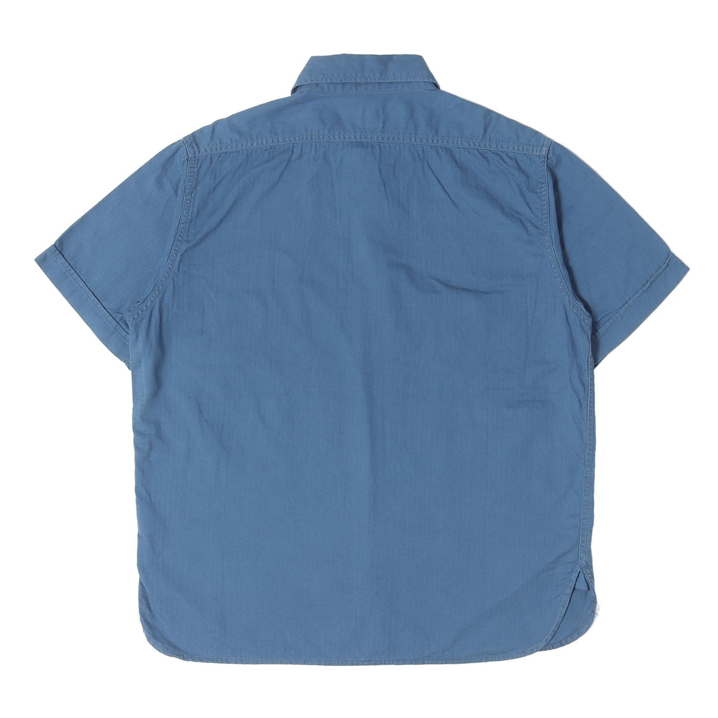 ワッペン付き ヘリンボーン ワーク 半袖シャツ(T-G. S SHT HB S/S)
