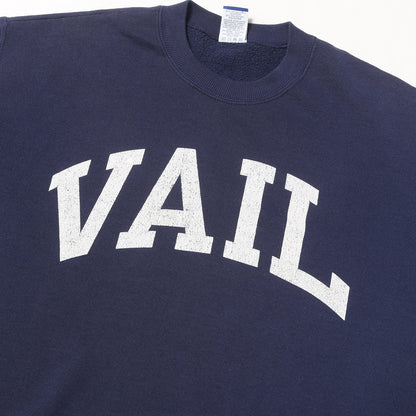 [雰囲気抜群 青タグ] 90s VAILロゴ クルーネック スウェット USA製