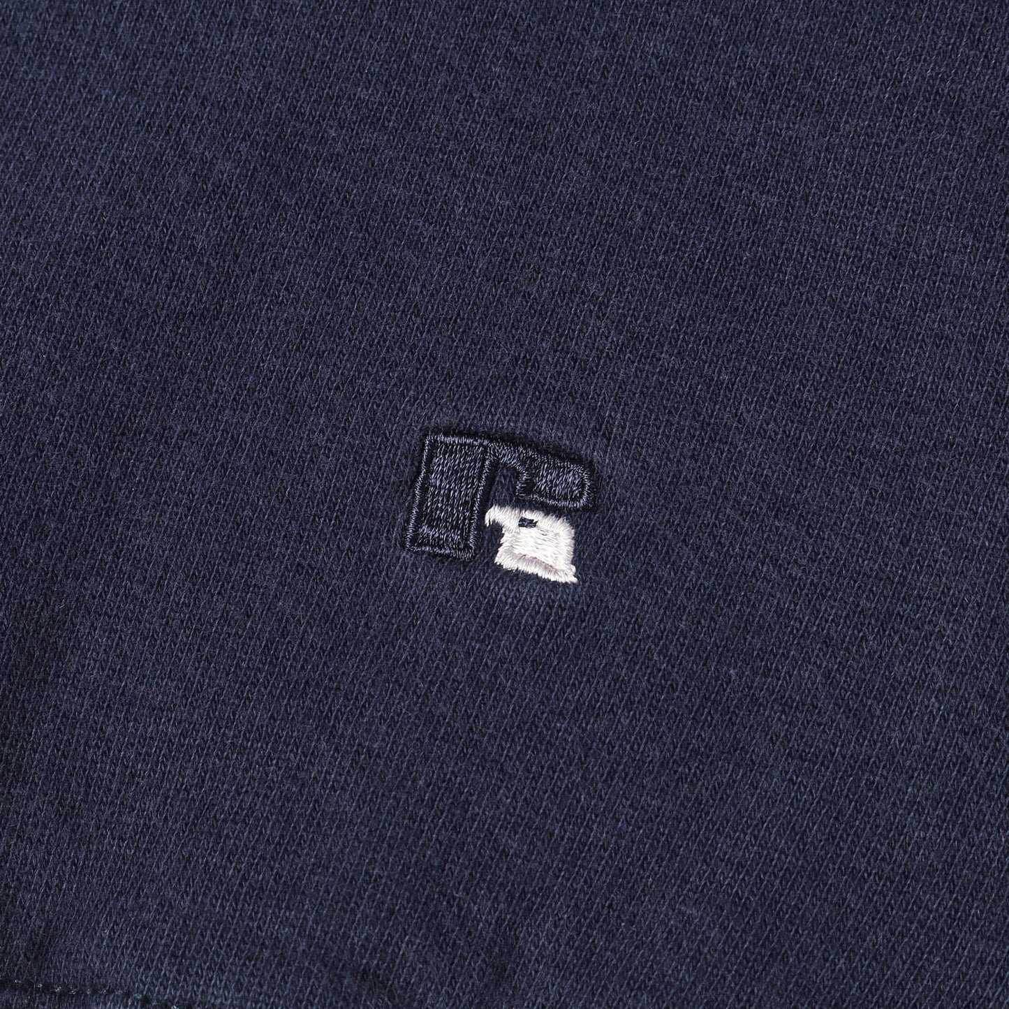 [雰囲気抜群] 90s ワンポイント刺繍 タートルネック 前V スウェット USA製