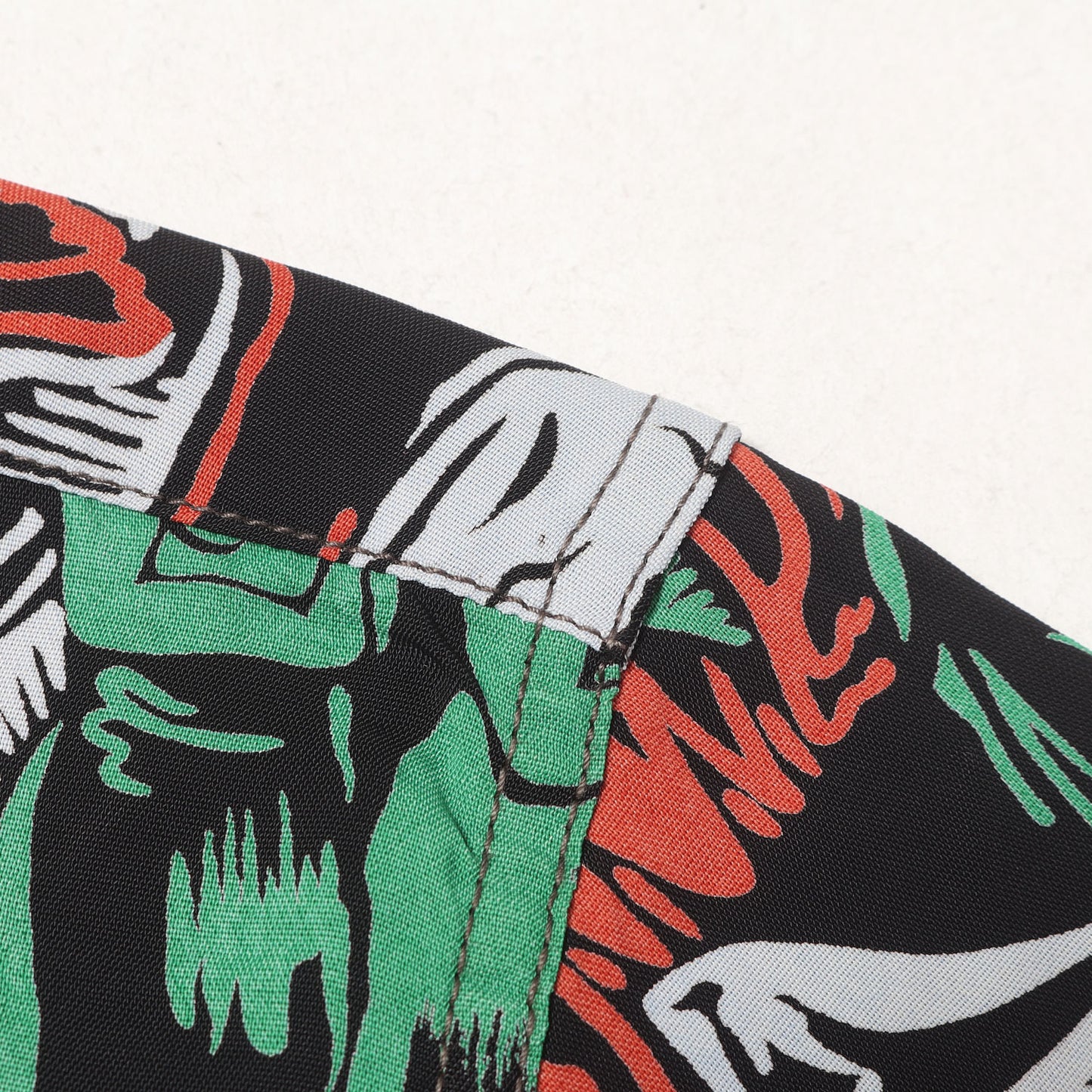 90s KEONI OF HAWAII 初期 ゴーギャン・ウッドカット レーヨン アロハシャツ / GAUGUIN WOODCUT M32500