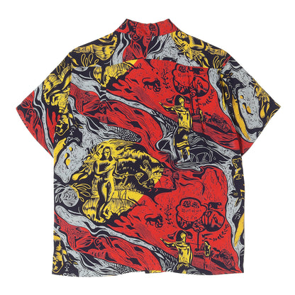 14SS ゴーギャン・ウッドカット レーヨン アロハシャツ / KAMEHAMEHA実名復刻 SPECIAL EDITION SS36655