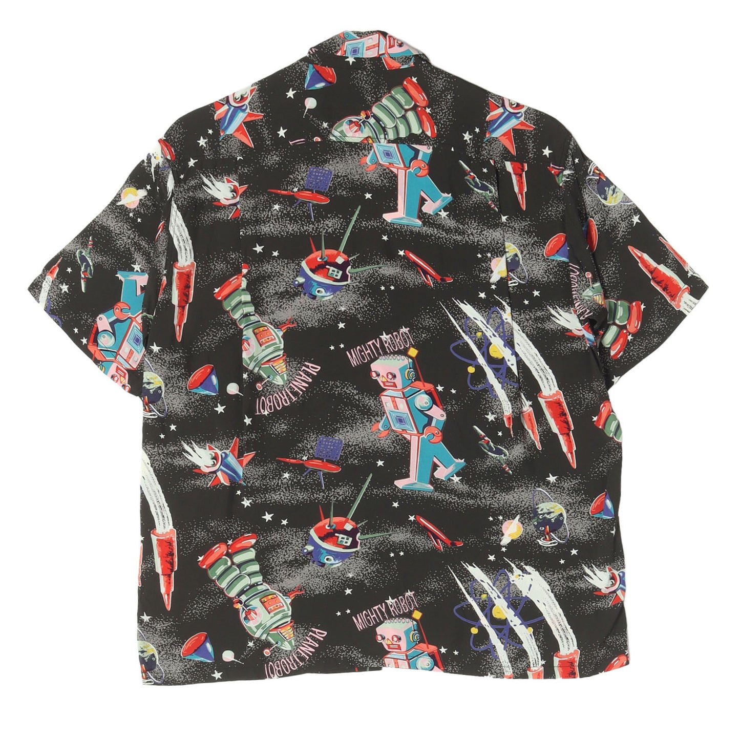 16SS ロボット柄 レーヨン アロハシャツ / HOALOHA実名復刻 SPECIAL EDITION SS37257