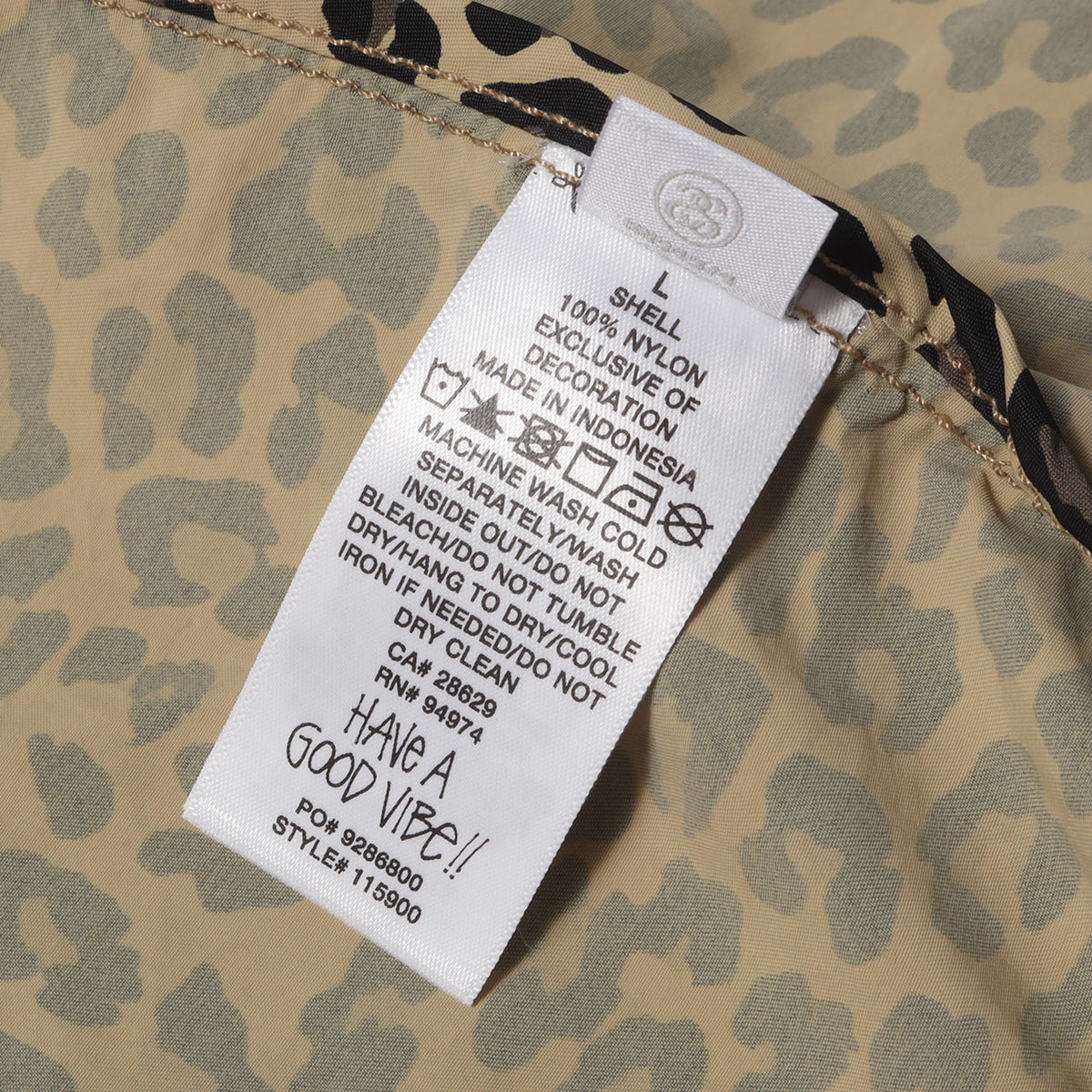 26SS チーター柄 ナイロン フーデッドジャケット(Lightweight Hooded Jacket)