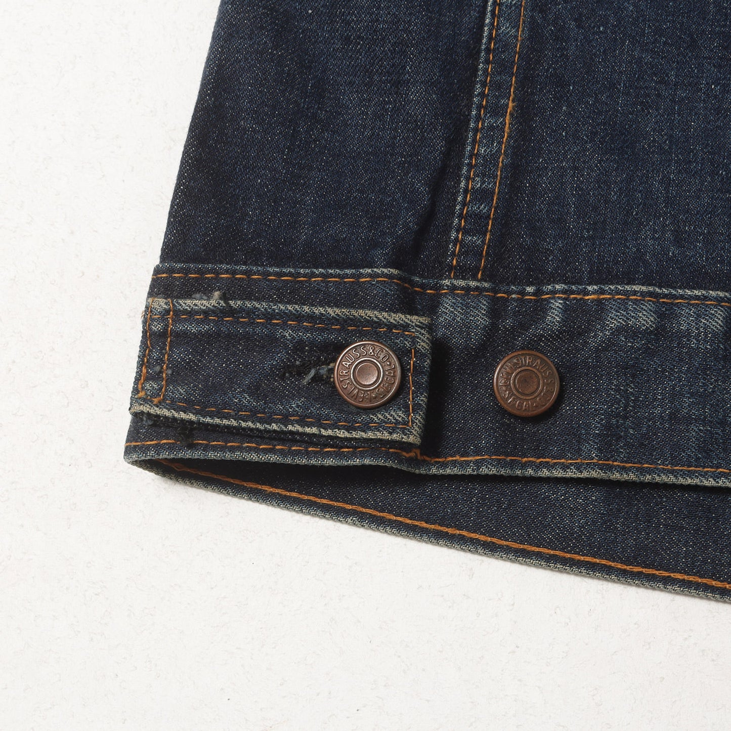 [濃紺 希少品番] 60s 70505-0217 Big E 4th デニムジャケット / USA製 ボタン裏刻印525