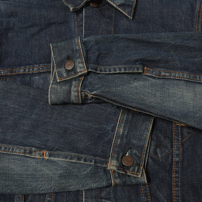 [濃紺 希少品番] 60s 70505-0217 Big E 4th デニムジャケット / USA製 ボタン裏刻印525