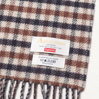 ×Aquascutum クラブチェック ウールマフラー / スカーフ(Club Check Scarf)