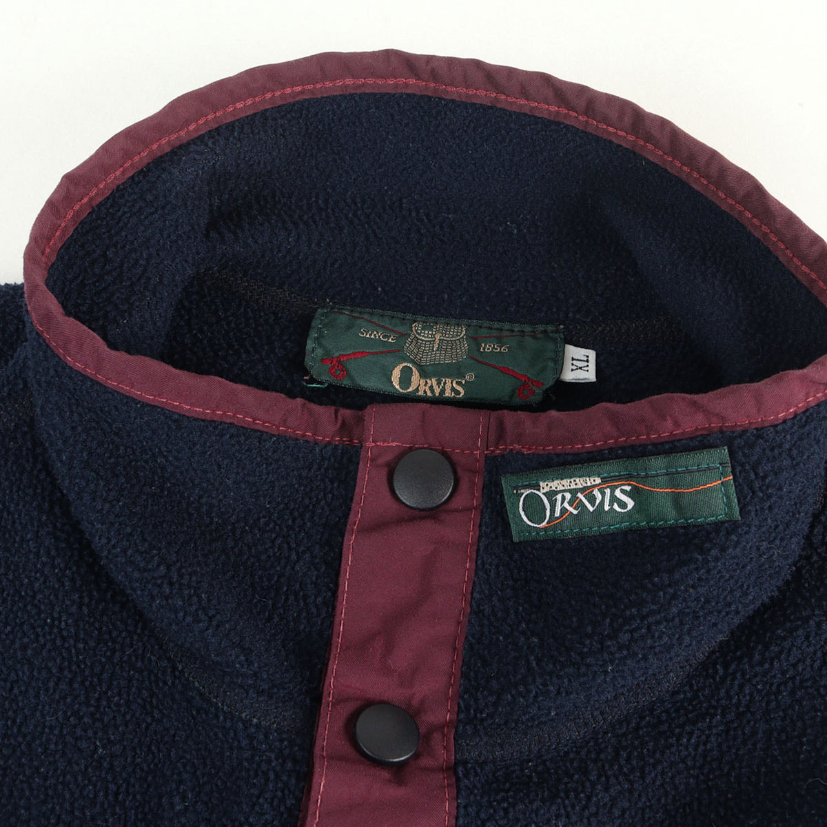 [人気モデル] 90s スナップT プルオーバー フリース / USA製 ORVIS オービス
