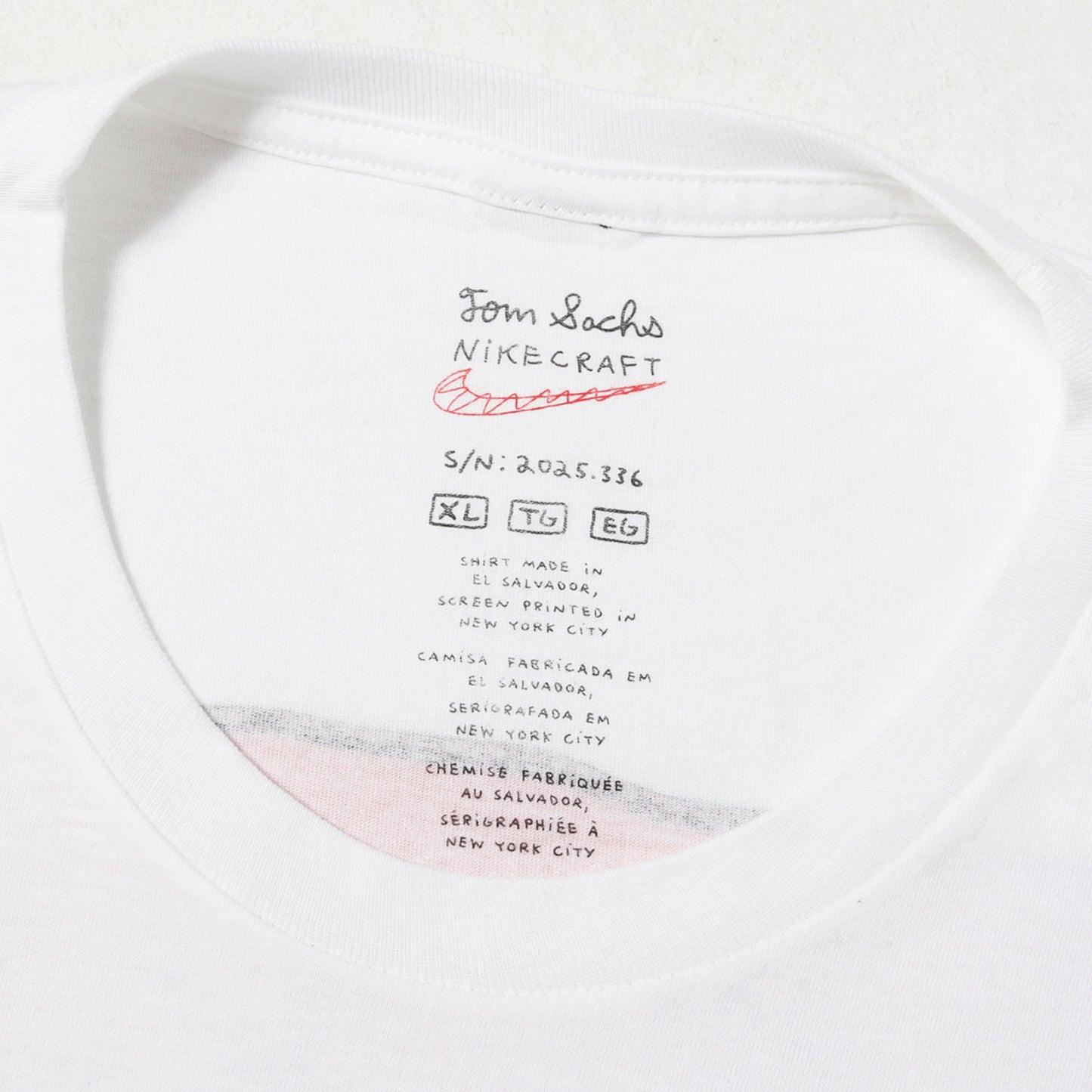 26SS ×Tom Sachs Nikecraft I.S.R.U プリント Tシャツ