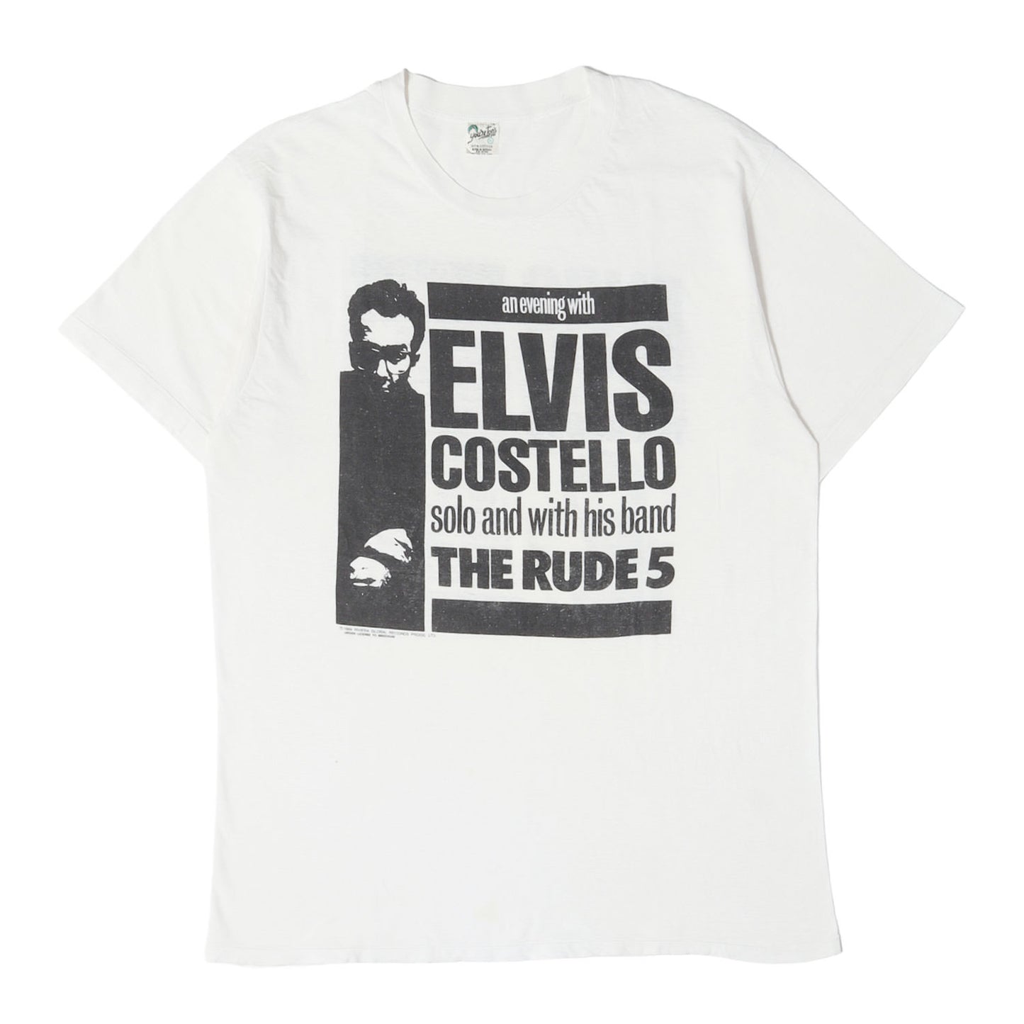 80s Elvis Costello エルヴィス・コステロ 1989 Tour Tシャツ メキシコ製