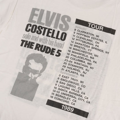 80s Elvis Costello エルヴィス・コステロ 1989 Tour Tシャツ メキシコ製