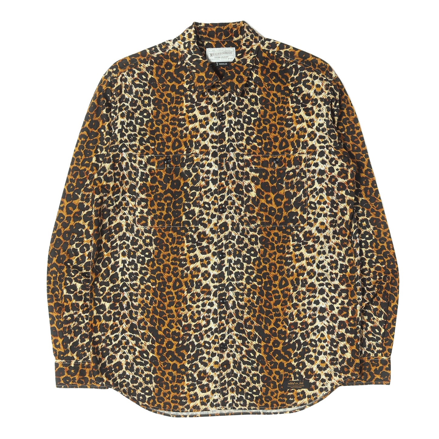 レオパード柄 コットンブロード シャツ(HEAD LIGHT LEO / C-SHIRT.LS)
