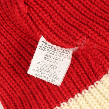 00s ワッペンロゴ ポンポン ニットキャップ / ビーニー(T-KNIT CAP)