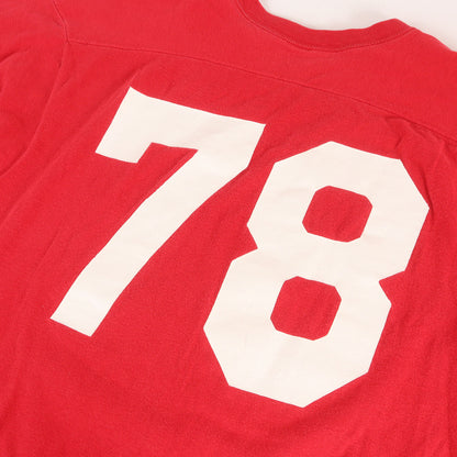 [USA製 バータグ] 70s カレッジロゴ ナンバリング 7分袖 フットボール Tシャツ