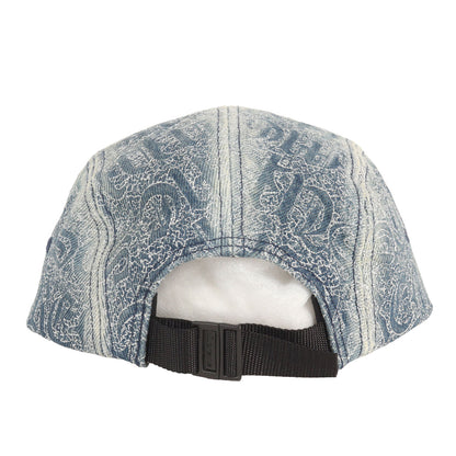 26SS オールドイングリッシュロゴ柄 デニム BOXロゴ キャンプキャップ(Stitched Old English Denim Camp Cap)