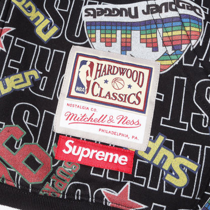 26SS ×Mitchell & Ness 総柄グラフィック ジップ スウェットパーカー(Teams Zip Up Hooded Sweatshirt)