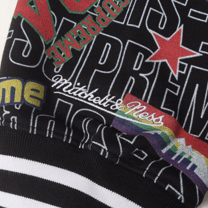26SS ×Mitchell & Ness 総柄グラフィック ジップ スウェットパーカー(Teams Zip Up Hooded Sweatshirt)
