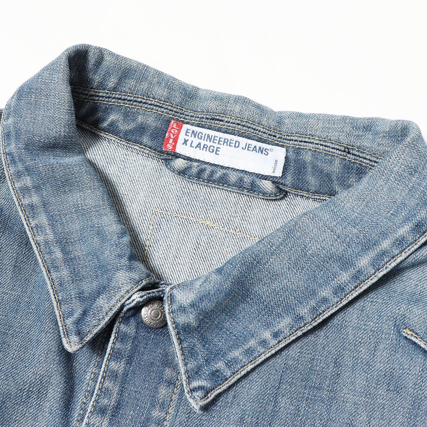 [ユーロモデル] 00s 70100-0853 立体裁断 デニムジャケット / モロッコ製 ENGINEERED JEANS