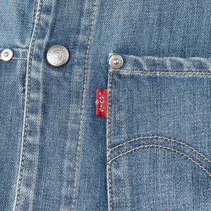 [ユーロモデル] 00s 70100-0853 立体裁断 デニムジャケット / モロッコ製 ENGINEERED JEANS