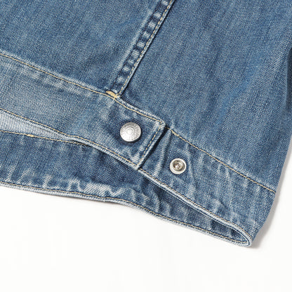 [ユーロモデル] 00s 70100-0853 立体裁断 デニムジャケット / モロッコ製 ENGINEERED JEANS