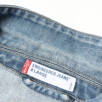 [ユーロモデル] 00s 70100-0853 立体裁断 デニムジャケット / モロッコ製 ENGINEERED JEANS