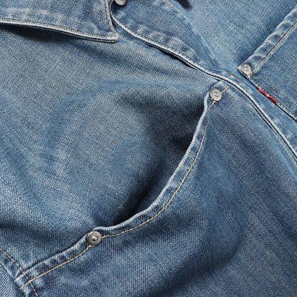 [ユーロモデル] 00s 70100-0853 立体裁断 デニムジャケット / モロッコ製 ENGINEERED JEANS