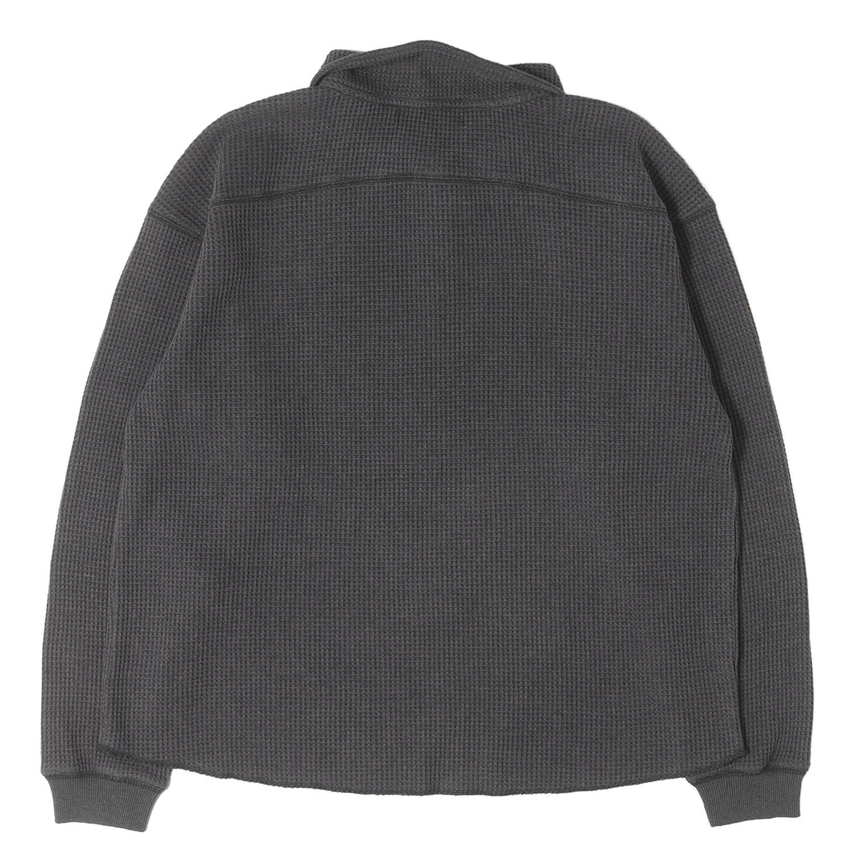 25AW フェード加工 ワッフル ロングスリーブ ポロシャツ(Waffle L/S Polo)