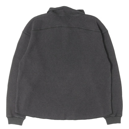 25AW フェード加工 ワッフル ロングスリーブ ポロシャツ(Waffle L/S Polo)