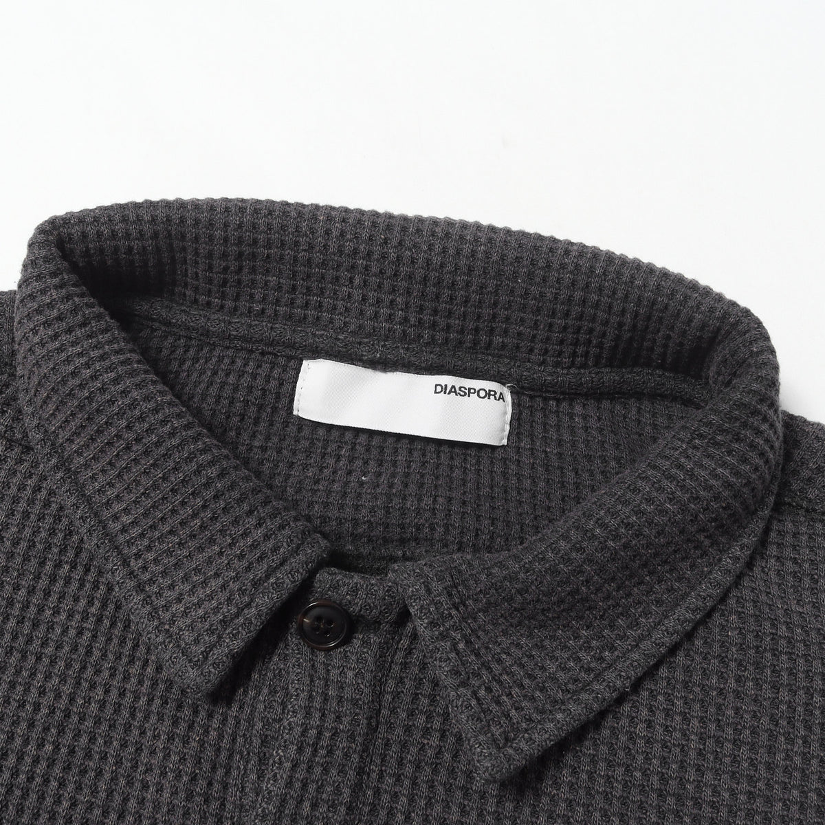 25AW フェード加工 ワッフル ロングスリーブ ポロシャツ(Waffle L/S Polo)
