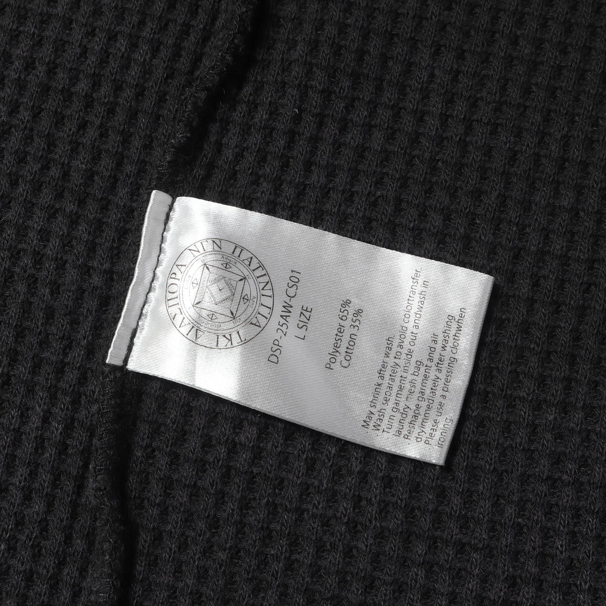 25AW フェード加工 ワッフル ロングスリーブ ポロシャツ(Waffle L/S Polo)