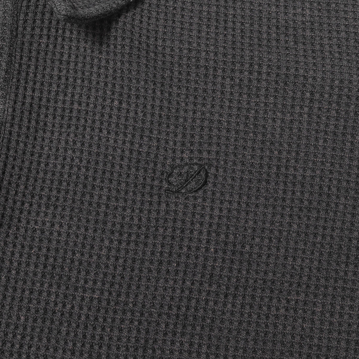 25AW フェード加工 ワッフル ロングスリーブ ポロシャツ(Waffle L/S Polo)