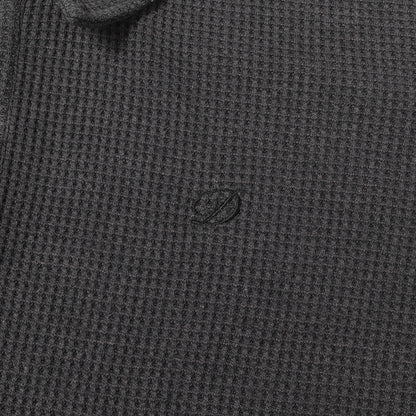25AW フェード加工 ワッフル ロングスリーブ ポロシャツ(Waffle L/S Polo)