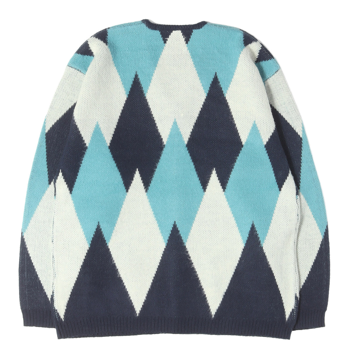 22AW ×TOWN CRAFT ダイヤ柄 ジャガードニット カーディガン (DAIYA JACQUARD CARDIGAN)