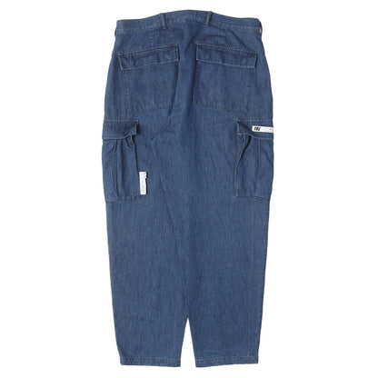 25SS ウォッシュ加工 デニム カーゴパンツ(MILT2301 / TROUSERS / COTTON. DENIM)