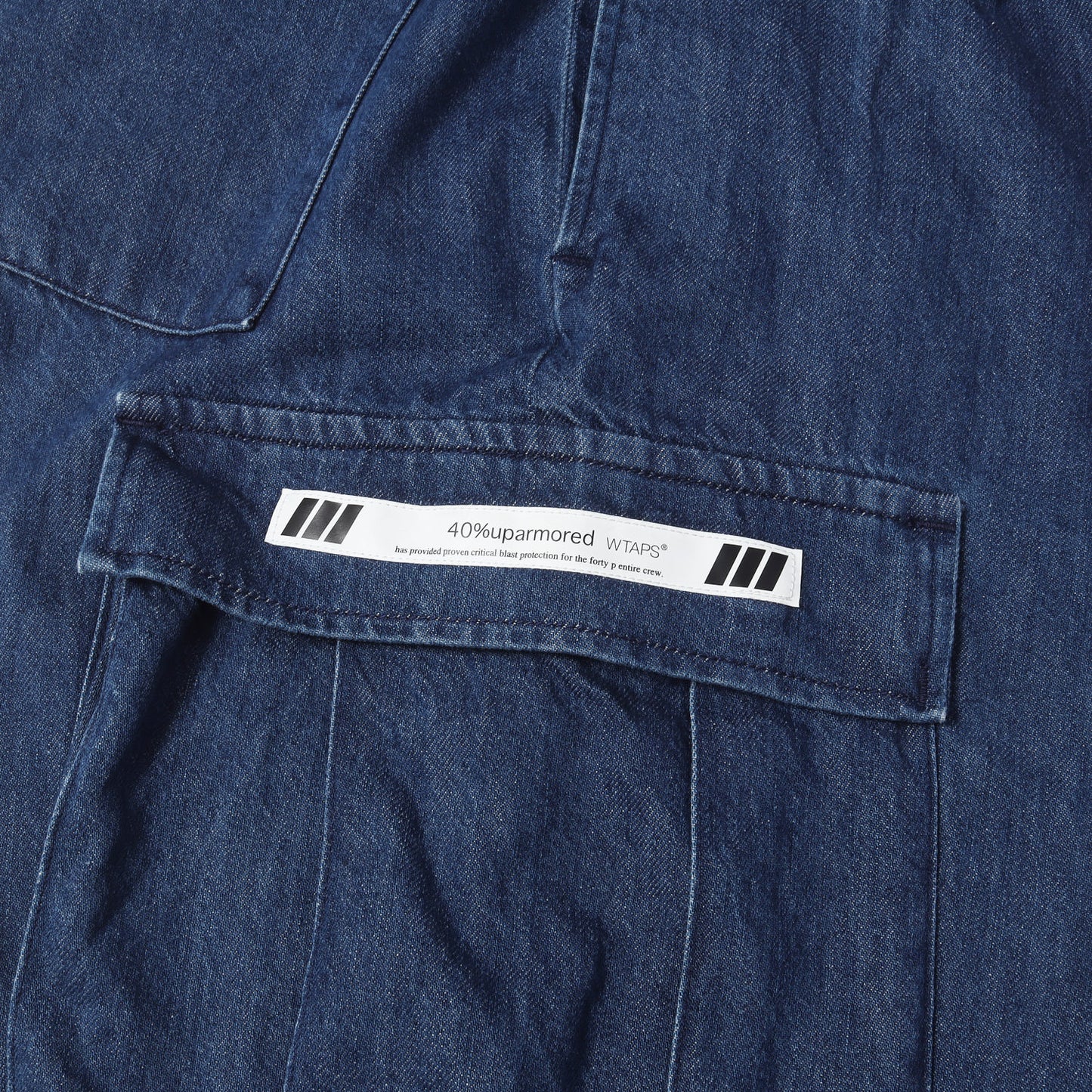 25SS ウォッシュ加工 デニム カーゴパンツ(MILT2301 / TROUSERS / COTTON. DENIM)