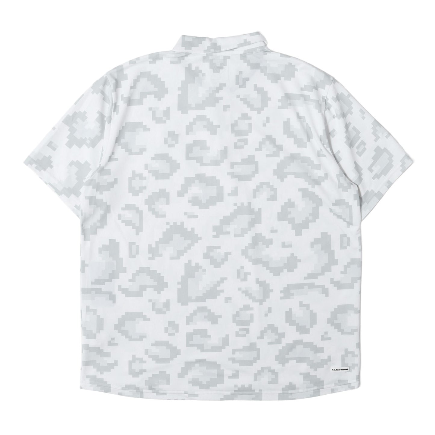 23SS デジタルレオパード柄 ストレッチ ポロシャツ(WHOLE PATTERN S/S POLO)