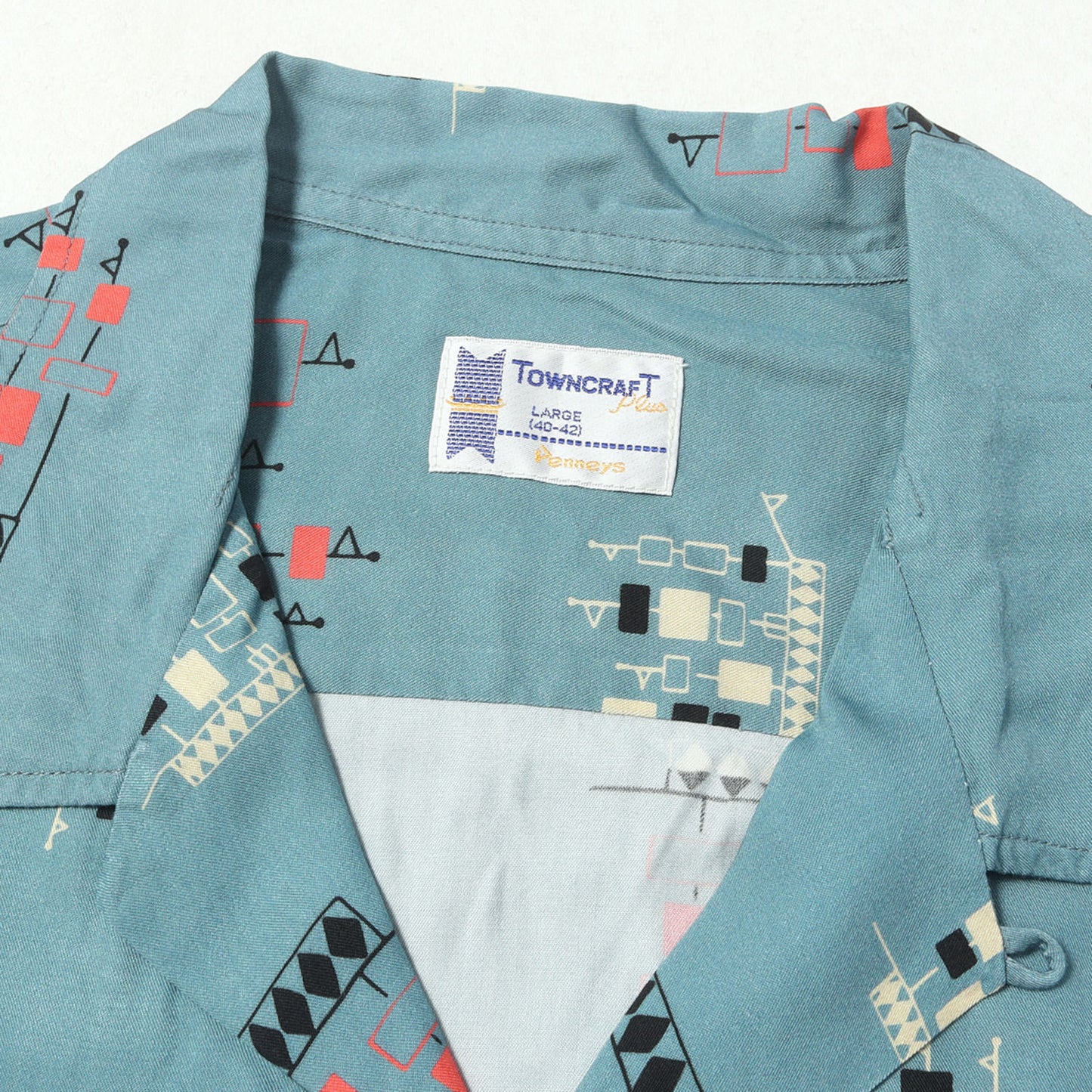 [B:MING by BEAMS別注] 25SS アトミック柄 オープンカラー レーヨン アロハシャツ