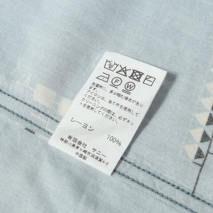 [B:MING by BEAMS別注] 25SS アトミック柄 オープンカラー レーヨン アロハシャツ