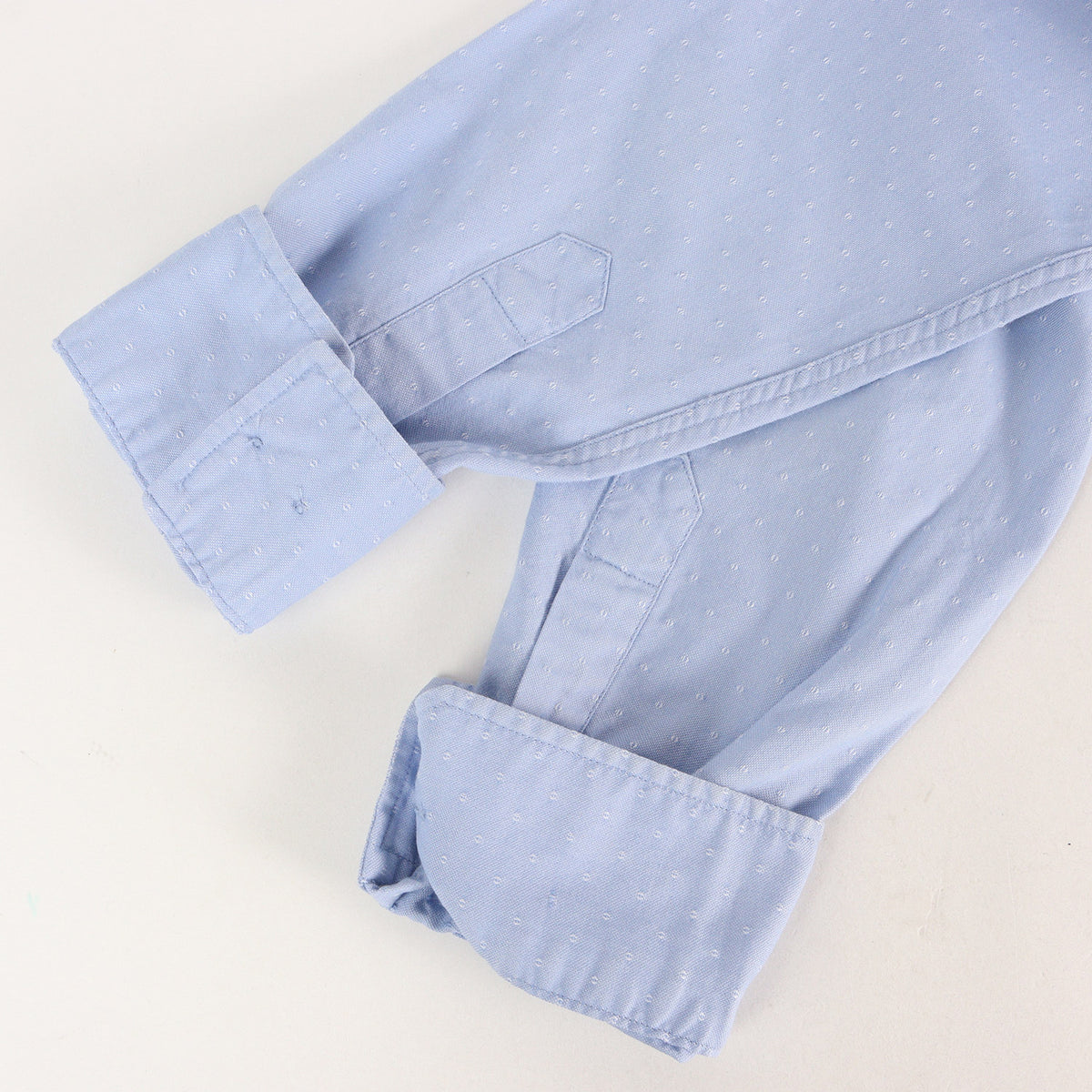 ピンドット刺繍 オックスフォード ボタンダウンシャツ(V+V B.D. BASIC L/S IT / イタリア製)