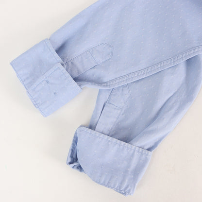 ピンドット刺繍 オックスフォード ボタンダウンシャツ(V+V B.D. BASIC L/S IT / イタリア製)