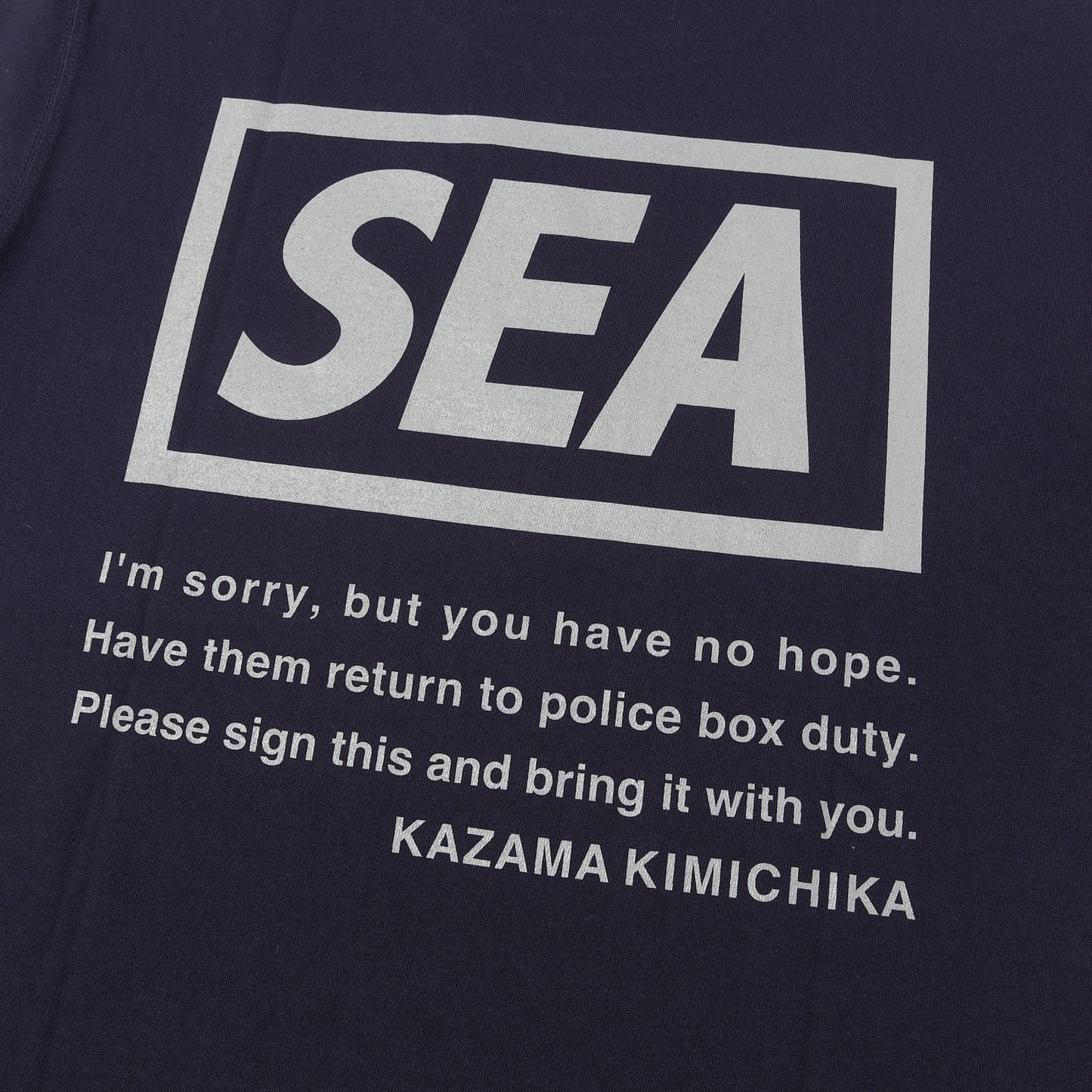 23SS ×風間公親 教場0 クルーネック Tシャツ(KAZAMA KIMICHIKA T-SHIRT)