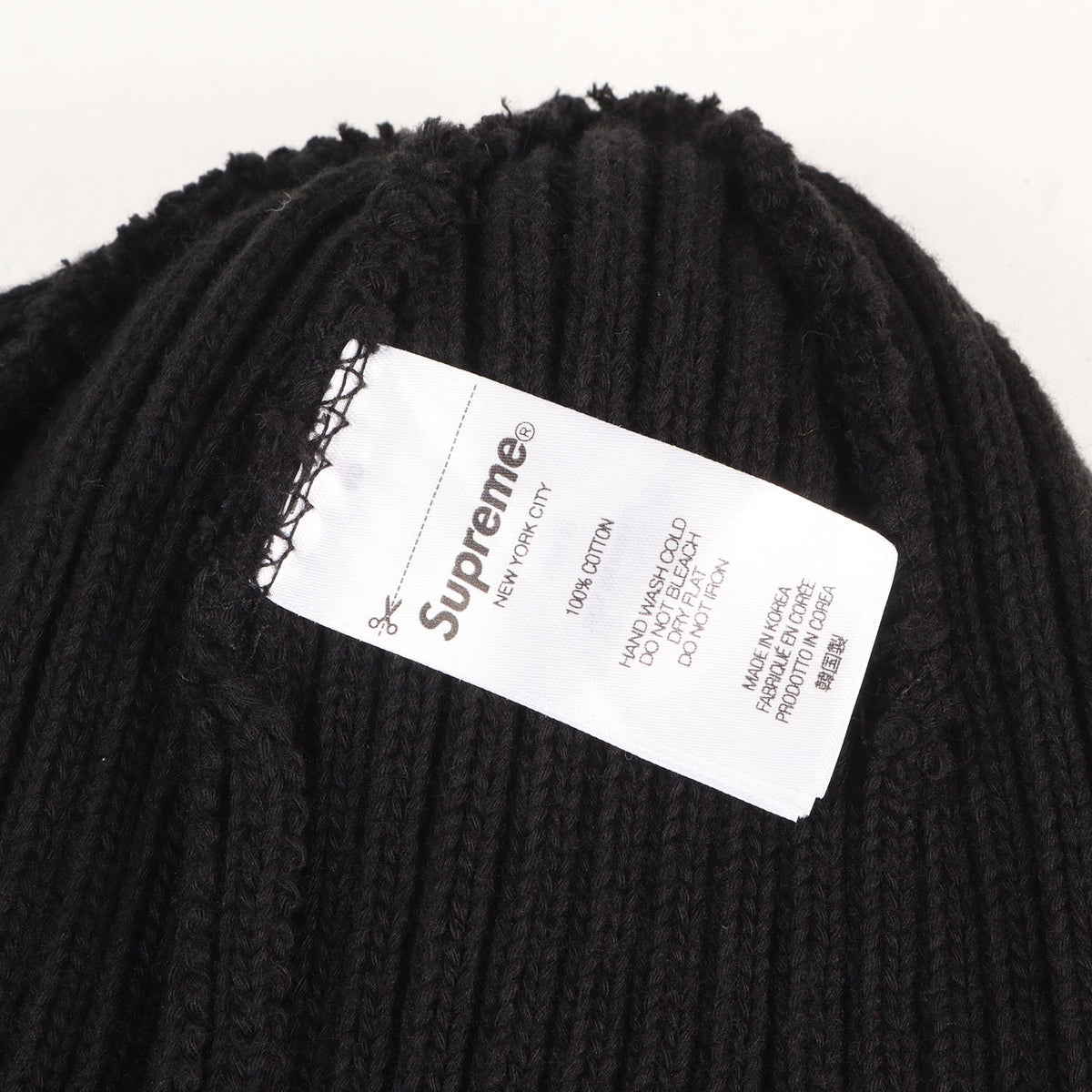 24SS オーバーダイ加工 コットンニット ビーニー(Overdyed Beanie)