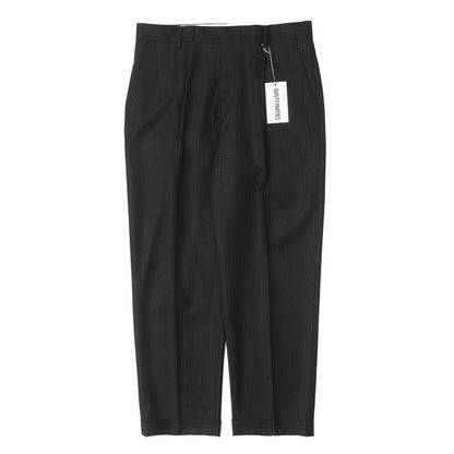22AW ×DORMEUIL ラメストライプ プリーツ スラックスパンツ(PLEATED TROUSERS)