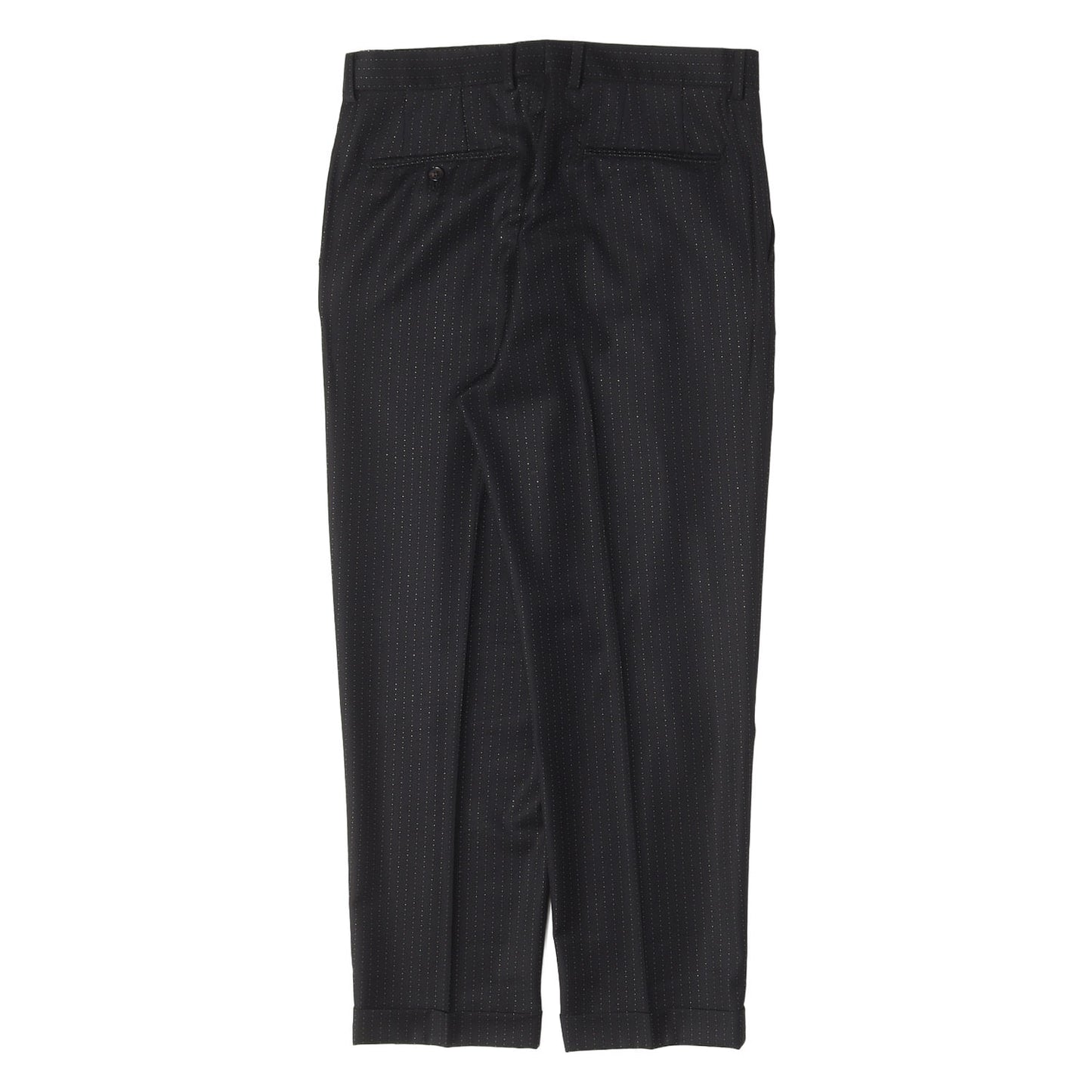 22AW ×DORMEUIL ラメストライプ プリーツ スラックスパンツ(PLEATED TROUSERS)