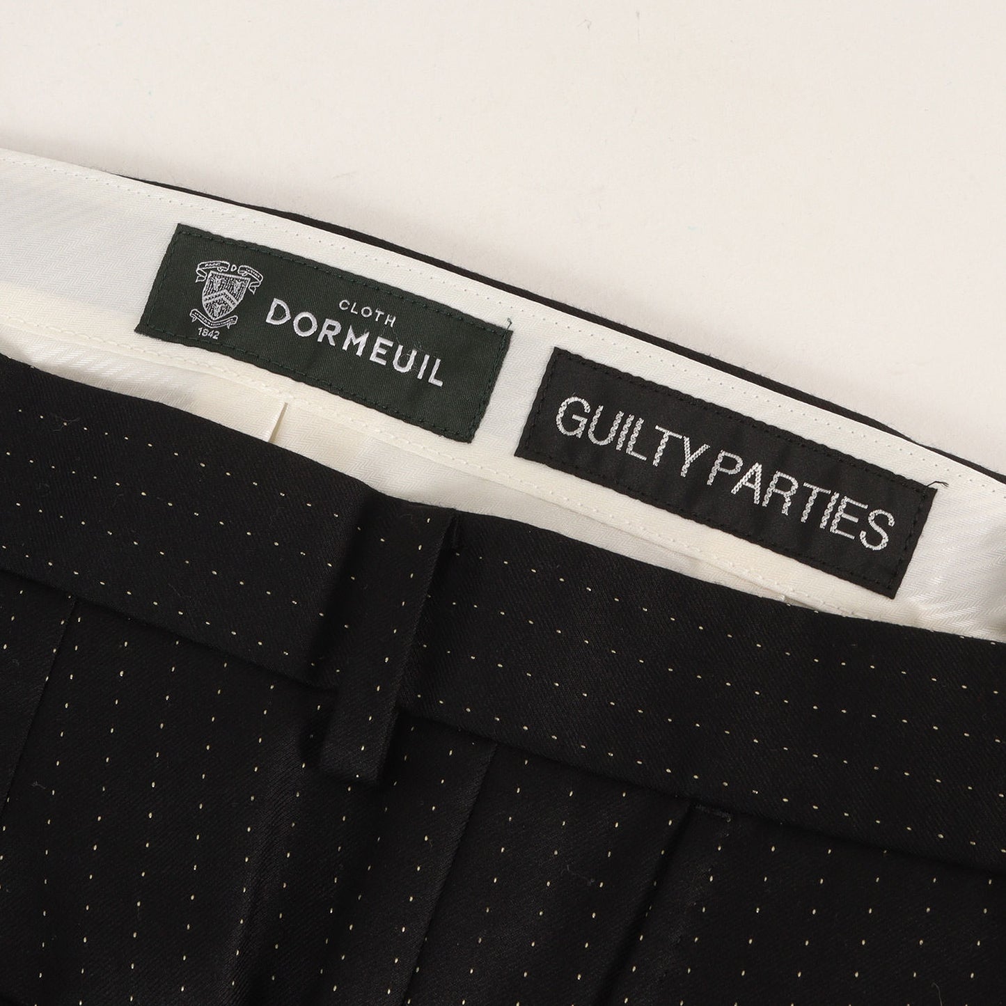 22AW ×DORMEUIL ラメストライプ プリーツ スラックスパンツ(PLEATED TROUSERS)
