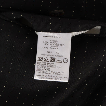 22AW ×DORMEUIL ラメストライプ プリーツ スラックスパンツ(PLEATED TROUSERS)