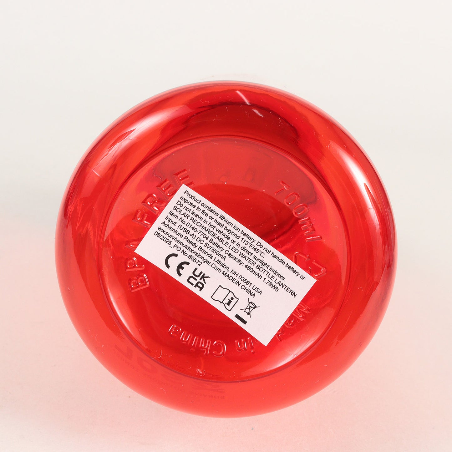 25AW ×SOL ウォーター ボトル ランタン(Water Bottle Lantern)